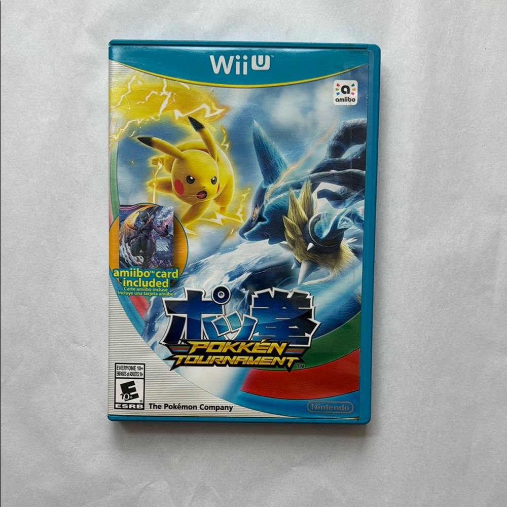 2016 Nintendo WiiU Pokemon Pokken Tournament game and case Excellent Condition